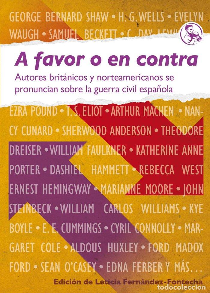 books: A FAVOR O EN CONTRA - AA.VV