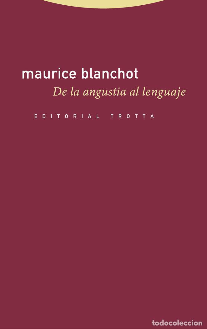 Libros: DE LA ANGUSTIA AL LENGUAJE - BLANCHOT, MAURICE