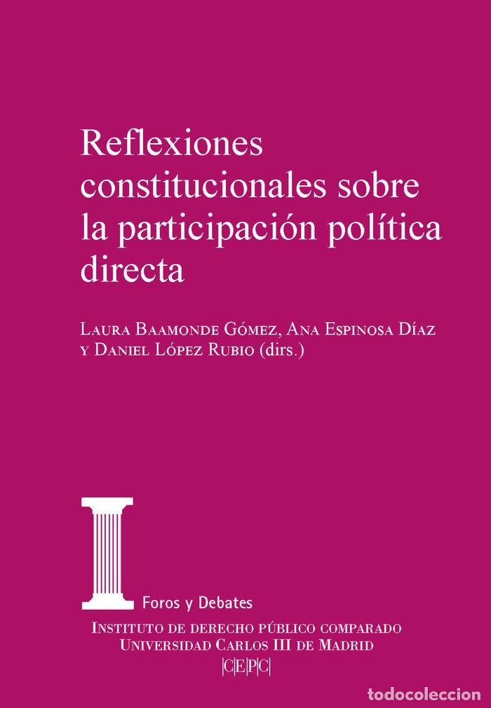 Libros: REFLEXIONES CONSTITUCIONALES SOBRE LA PARTICIPACION POLITICA - VV. AA.