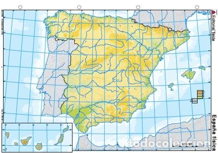 books: MAPA MUDO ESPA&Ntilde;A FISICO COLOR (25 UDS) - AA.V