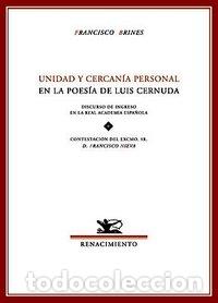 Livres: UNIDAD Y CERCANIA PERSONAL EN L - BRINES, FRANCISCO.-