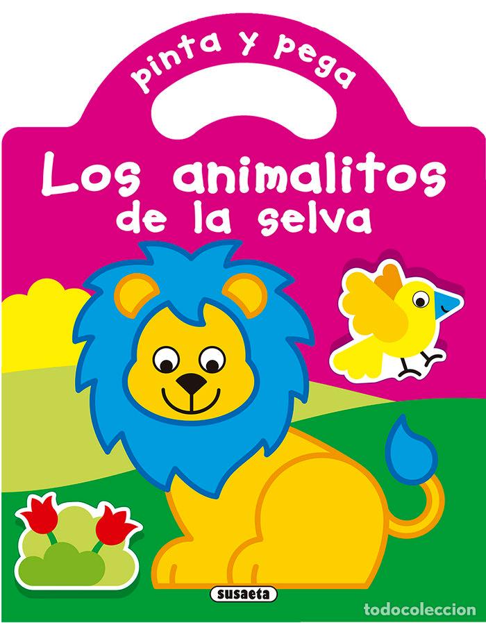 Libri: PINTA Y PEGA LOS ANIMALITOS DE LA SELVA - SUSAETA, EQUIPO