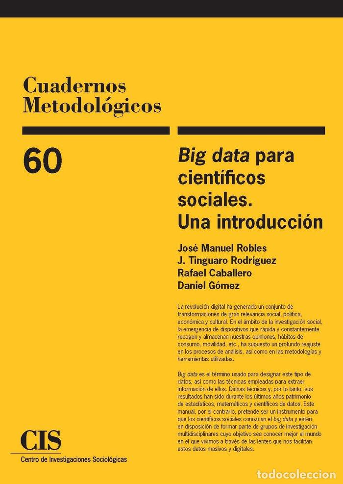 Libri: BIG DATA PARA CIENTIFICOS SOCIALES UNA IN - .