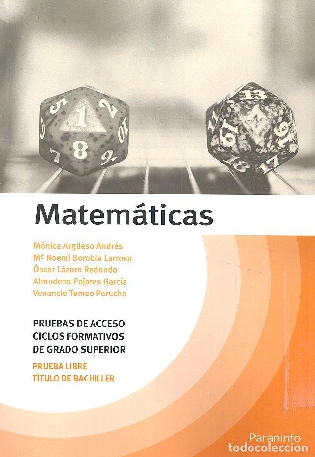 books: MATEMATICAS. TEMARIO PRUEBAS DE ACCESO A CICLOS FORMATIVOS D - PAJARES GARCIA, ALMUDENA