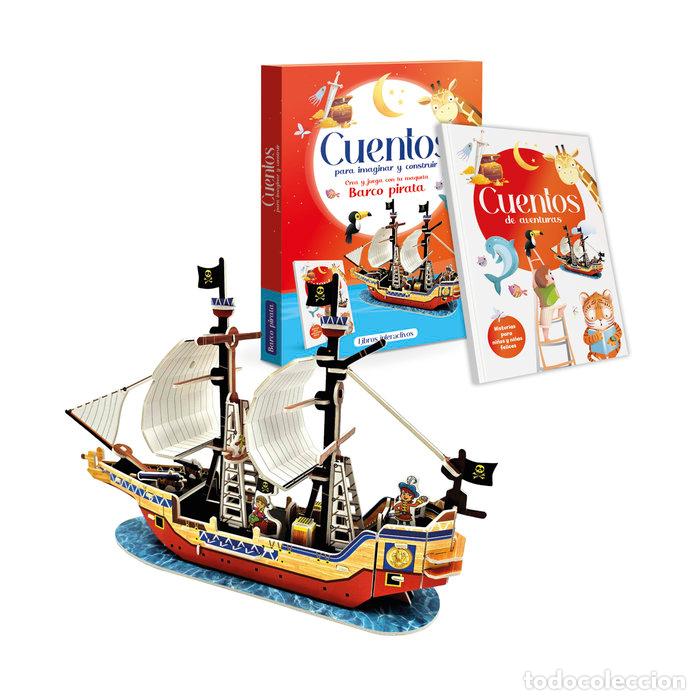 Livros: CUENTOS PARA IMAGINAR Y CONSTRUIR 3D BARCO PIRATA - AA.VV