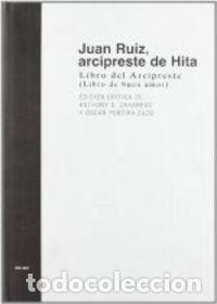 Libros: LIBRO DEL ARCIPRESTE O LIBRO DE BUEN AMOR - RUIZ, JUAN