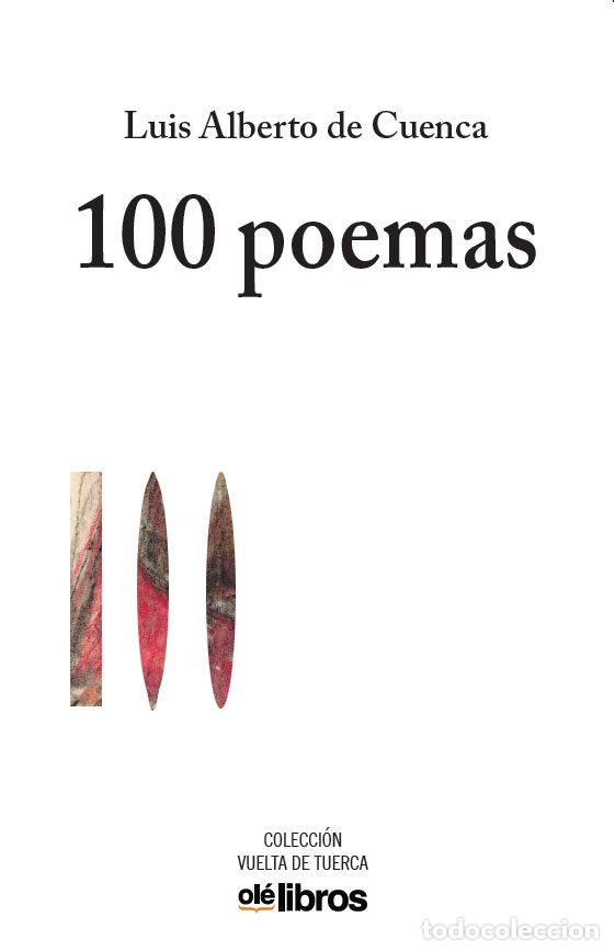 Livres: 100 POEMAS - DE CUENCA Y PRADO, LUIS ALBERTO