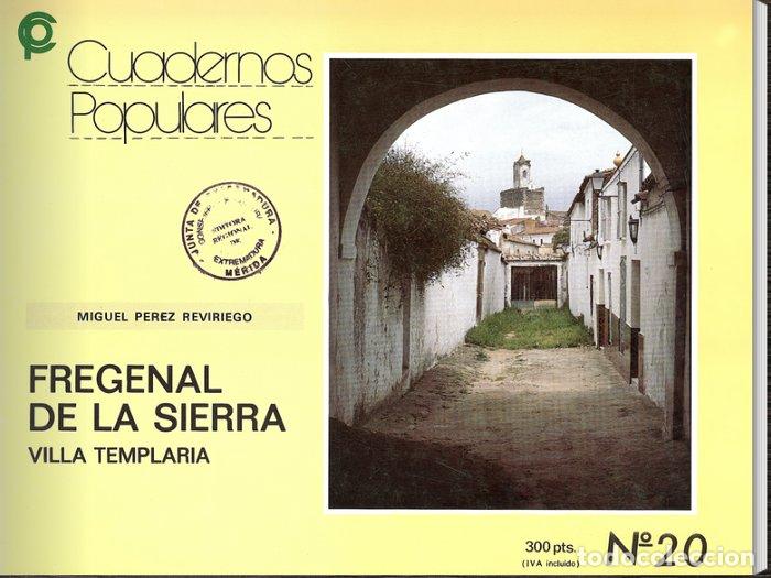 B&uuml;cher: FREGENAL DE LA SIERRA VILLA TEMPLARIA - PEREZ REVIRIEGO, MIGUEL