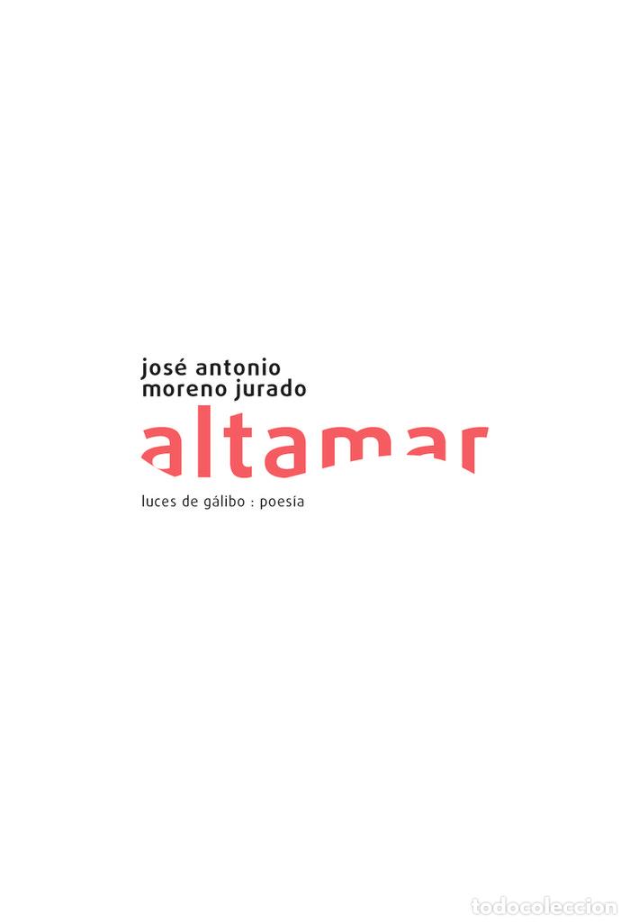 books: ALTAMAR - MORENO JURADO, JOSE ANTONIO