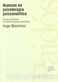Libros: AVANCES EN PSICOTERAPIA PSICOANALITICA - BLEICHMAR