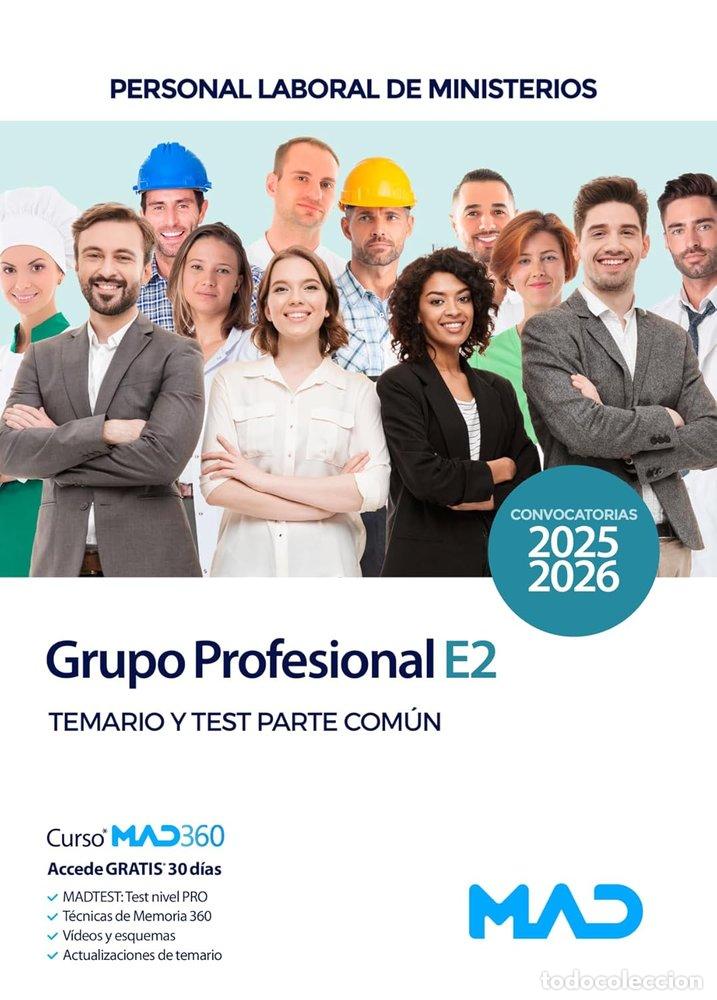 Libros: GRUPO PROFESIONAL E2 PERSONAL LABORAL MINISTERIO TEMARIO Y - AA.VV