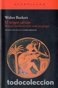 books: ORIGEN SALVAJE,EL - BURKERT, WALTER