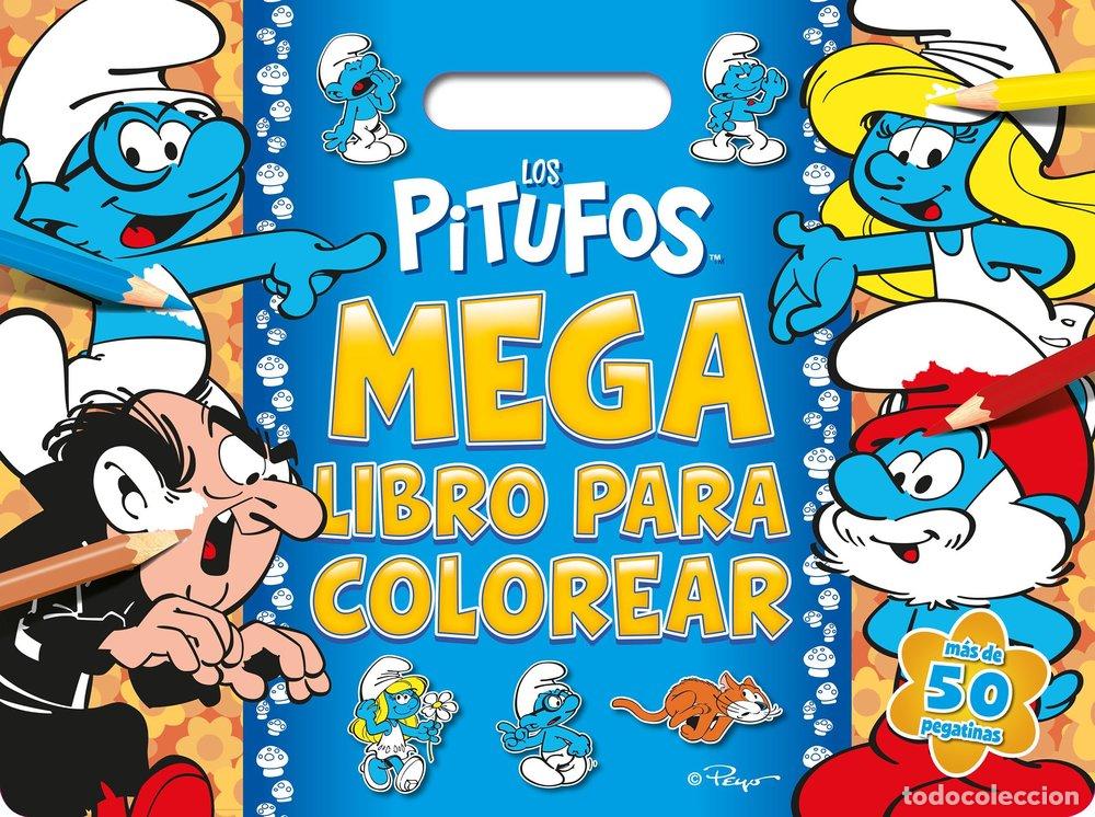 Libros: LOS PITUFOS MEGALIBRO PARA COLOREAR - LOS PITUFOS