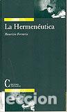 Libros: HERMENEUTICA,LA - MAURIZIO FERRARIS