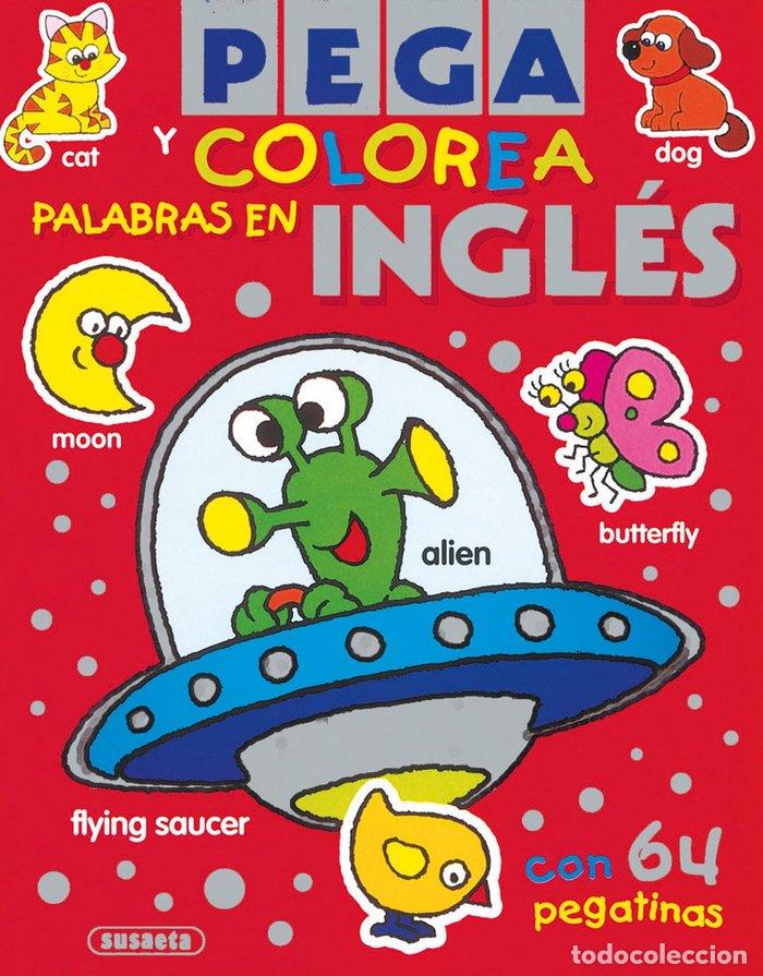 Libri: PEGA Y COLOREA PALABRAS EN INGLES ROJO - AA.VV