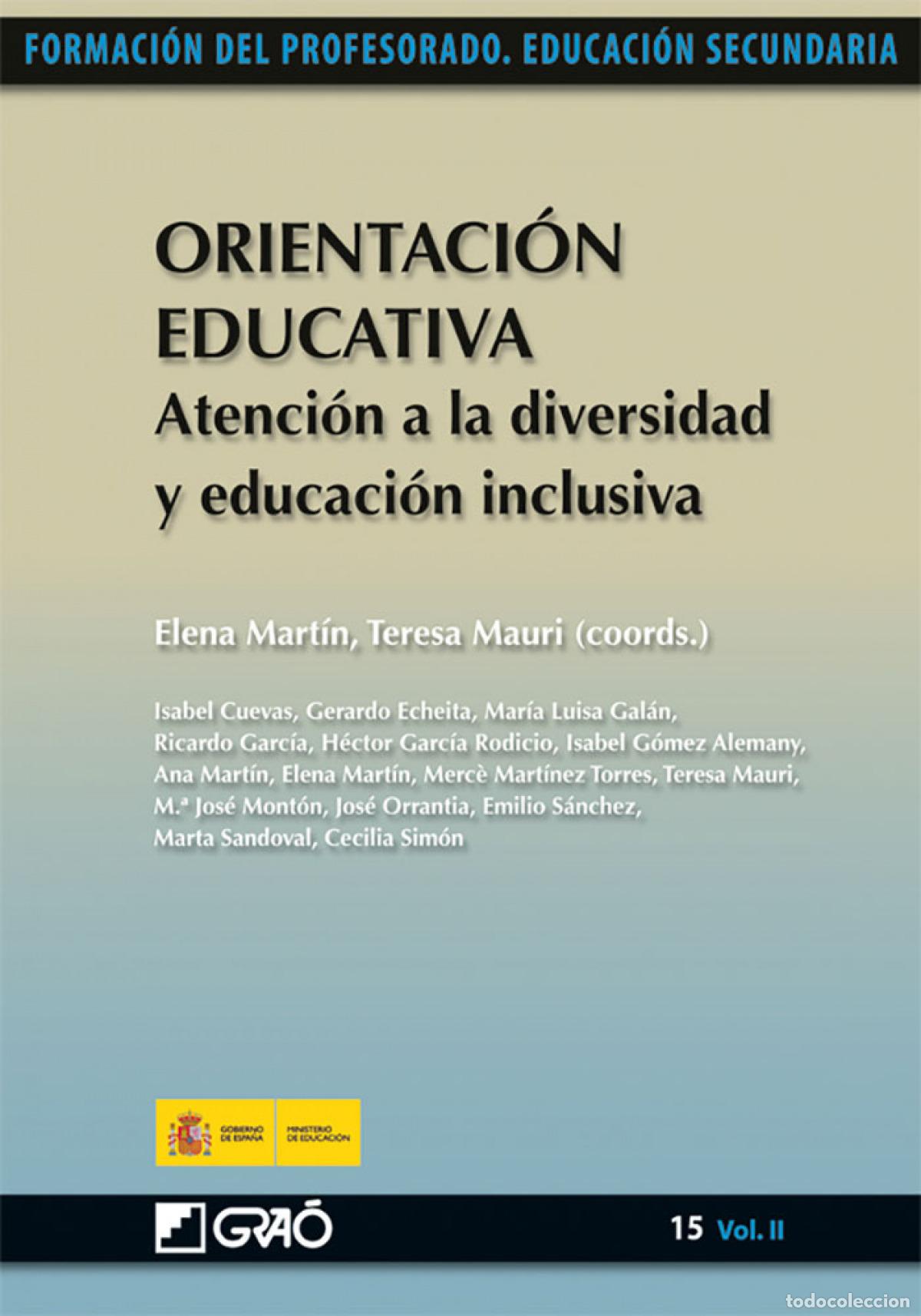 Livros: ORIENTACI&Oacute;N EDUCATIVA. ATENCI&Oacute;N A LADIVERSIDAD Y EDUCACI&Oacute;N INCLUSIVA - Mart&iacute;n Ortega, Elena
