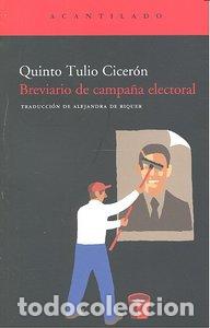 Livres: BREVIARIO DE CAMPA&Ntilde;A ELECTORAL CA - TULIO CICERON, QUINTO