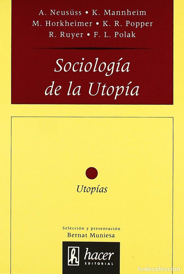 Libros: SOCIOLOGIA DE LA UTOPIA - AA.VV