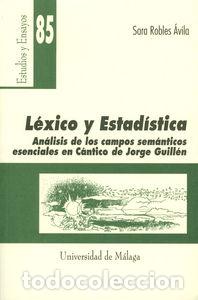books: LEXICO Y ESTADISTICA - ROBLES AVILA, SARA