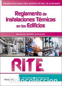 Libros: REGLAMENTO INSTALACIONES TERMICAS EDIFICIOS RITE 8&ordf;EDICION - AA.VV