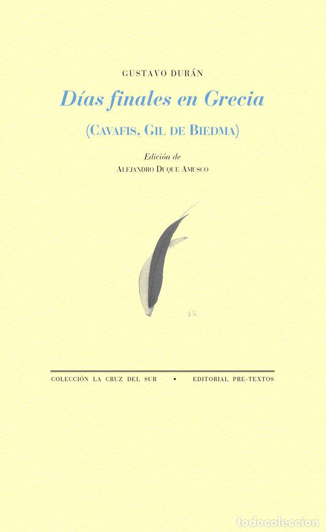 Livros: DIAS FINALES EN GRECIA - DURAN, GUSTAVO