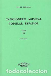 Livros: CANCIONERO MUSICAL POPULAR ESPA&Ntilde;OL - Pedrell, Felip