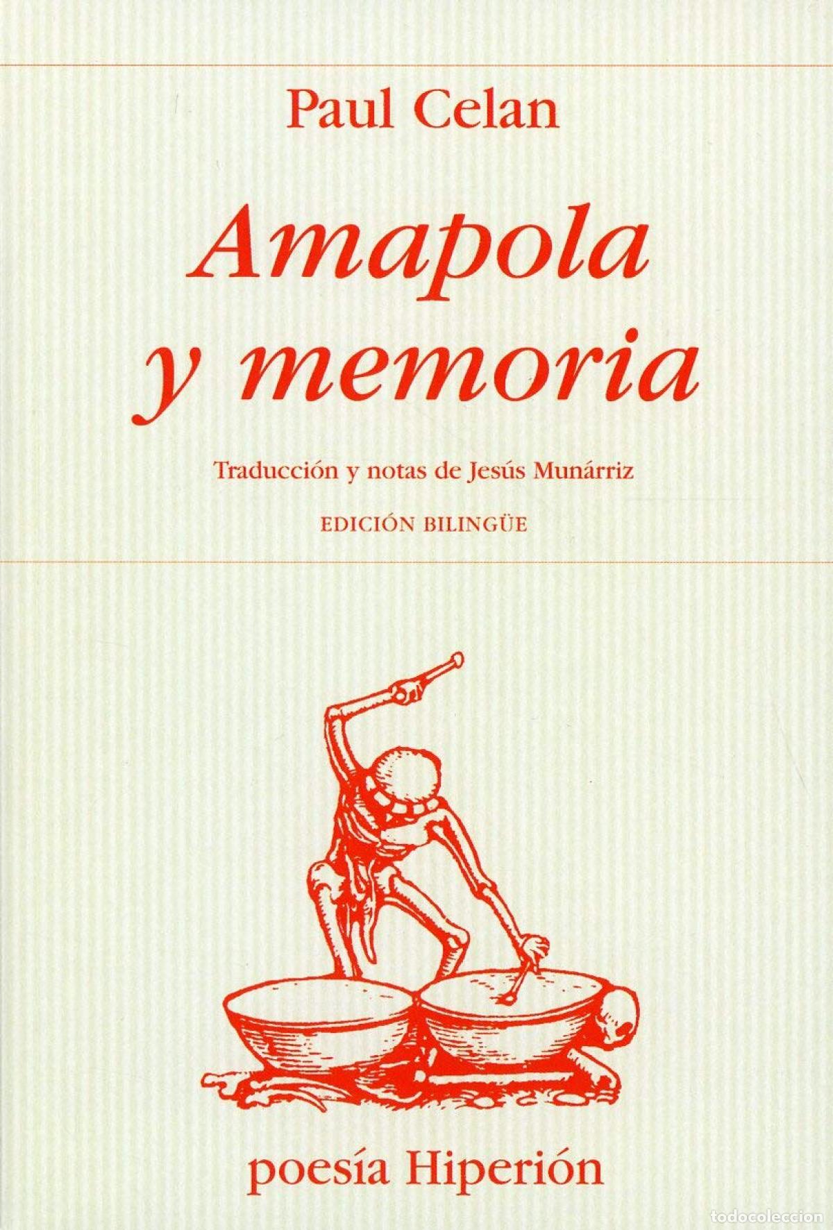 Libros: AMAPOLA Y MEMORIA - Celan, Paul