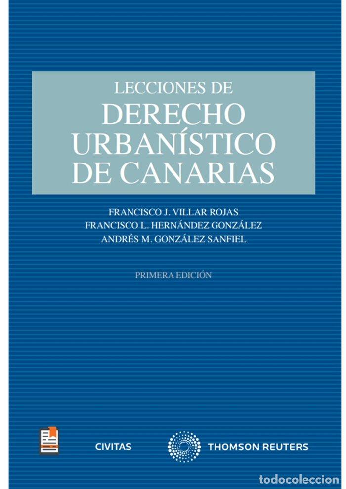 books: LECCIONES DE DERECHO URBANISTICO DE CANARIAS - ANDRES M GONZALEZ SANFIEL