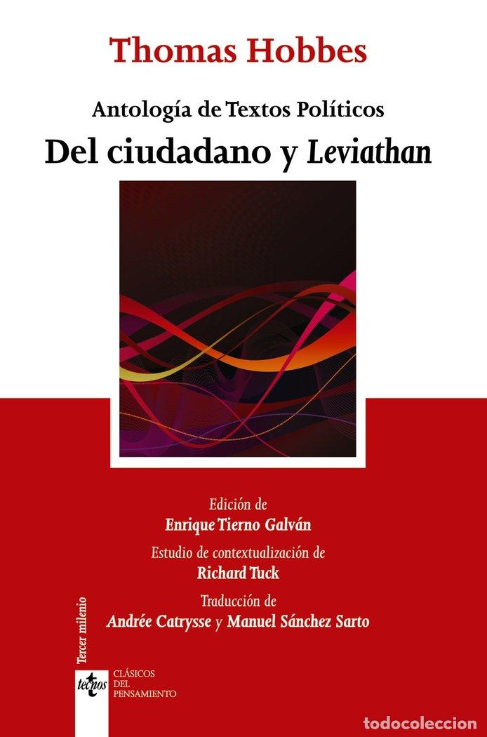 Libros: DEL CIUDADANO Y LEVIATAN NE - HOBBES, THOMAS