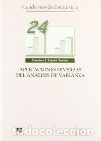 Libros: APLICACIONES DIVERSAS DEL ANALISIS DE VARIANZA - AA.VV