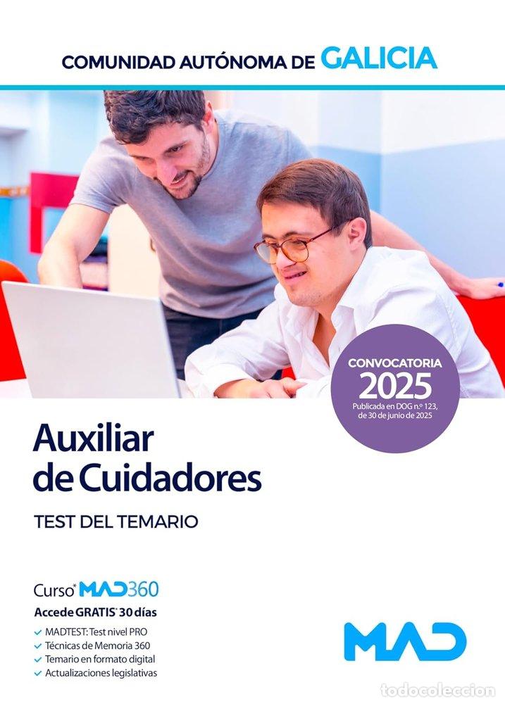 Libros: AUXILIAR CUIDADOR TEST TEMARIO COMUNIDAD AUTONOMA DE GALICI - AA.VV