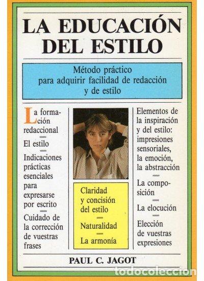 Libros: EDUCACION ESTILO-RC. - JAGOT, PAUL C.