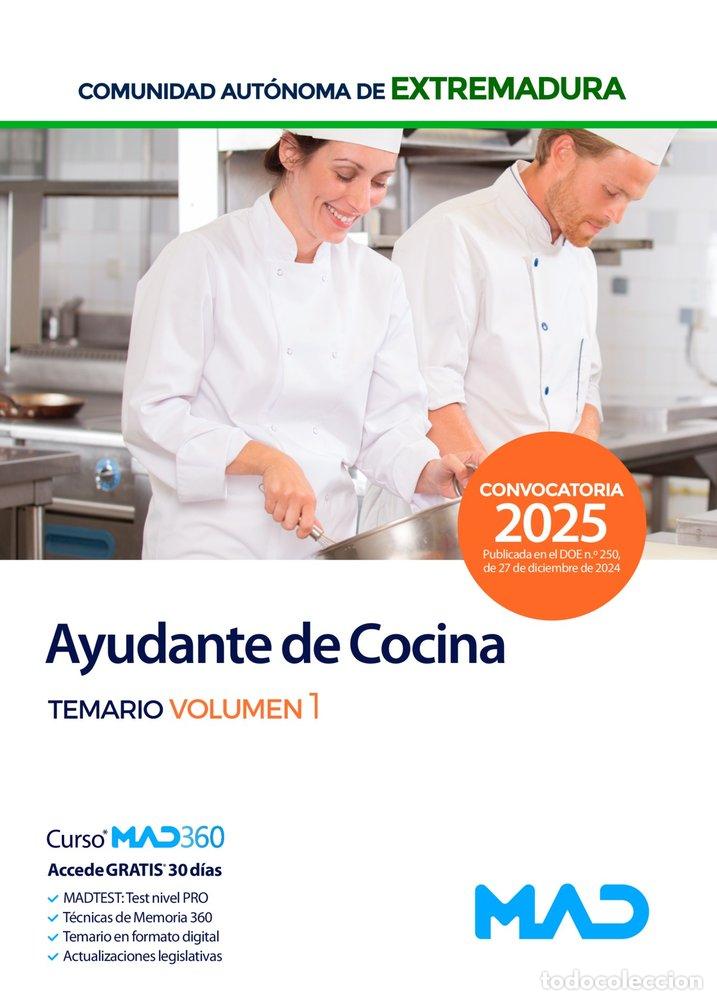Livres: AYUDANTE COCINA PERSONAL LABORAL GRUPO V 1 EXTREMADURA - AA.VV