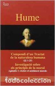 Libros: HUME. COMPENDI D`UN TRACTAT DE LA NATURALESSA HUMANA - RUIZ COMPANY, FEDERICO
