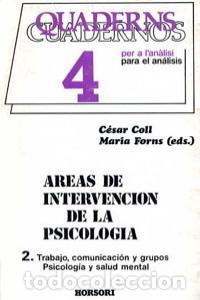 Libros: AREAS INTERVENCION PSICOLOGIA II - COLL