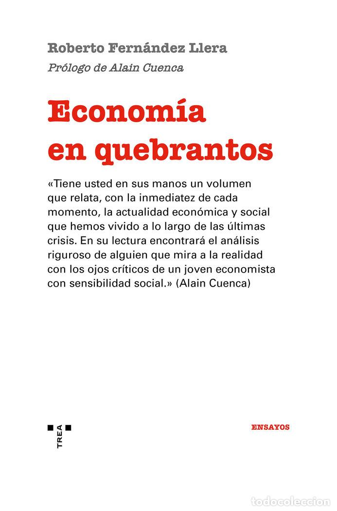 Libros: ECONOMIA EN QUEBRANTOS - FERNANDEZ LLEGA, ROBERTO