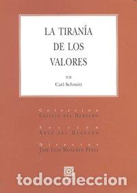 Libros: TIRANIA DE LOS VALORES,LA - SCHMITT, CARL