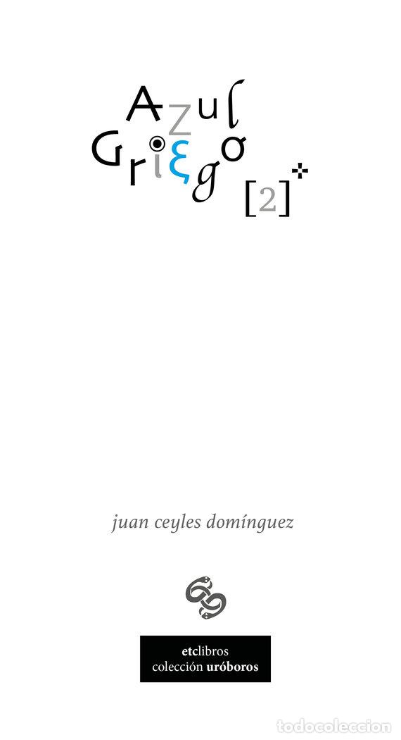 books: AZUL GRIEGO 2 - CEYLES DOMINGUEZ, JUAN