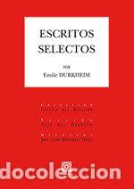 Libri: ESCRITOS SELECTOS - DURKHEIM, EMILE