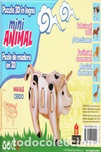 Libri: CERDO MINI ANIMAL PUZZLE MADERA 3D - AA.VV