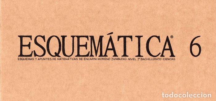 books: ESQUEM&Aacute;TICA 6 - MORENO ZAMBUDIO, ENCARNACI&Oacute;N