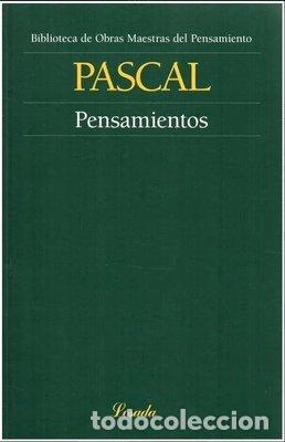 Libros: PENSAMIENTOS - PASCAL