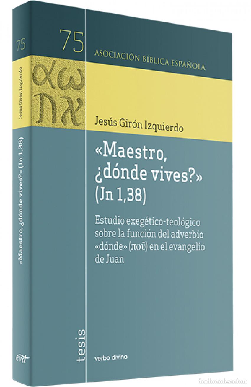 Libros: &rdquo;MAESTRO, &iquest;D&Oacute;NDE VIVES? - Gir&oacute;n Izquierdo, Jes&uacute;s