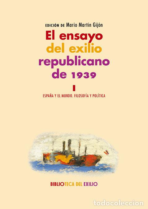 books: ENSAYO DEL EXILIO REPUBLICANO DE 1939 VOL I,EL - AA.VV