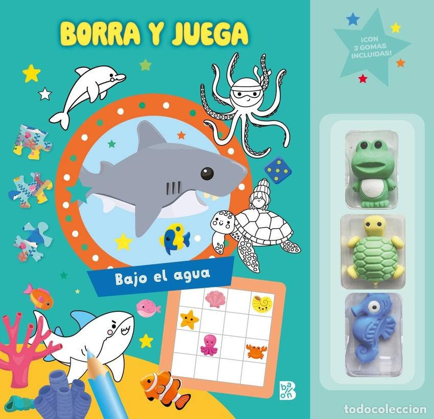 Libri: BORRA Y JUEGA - BAJO EL AGUA - BALLON