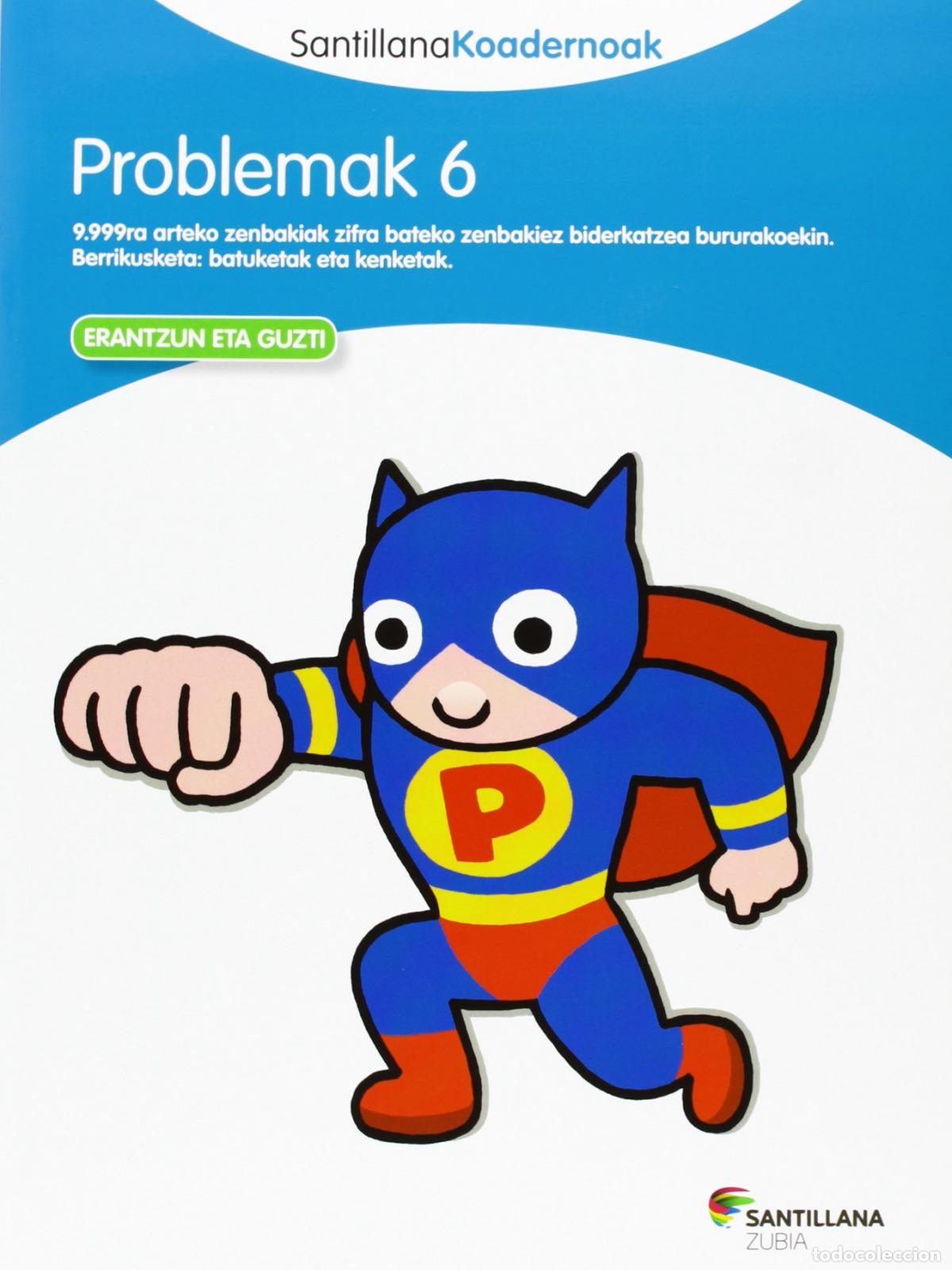 Libros: PROBLEMAK 6. KOADERNOAK MATEMATIKAKO - Varios autores