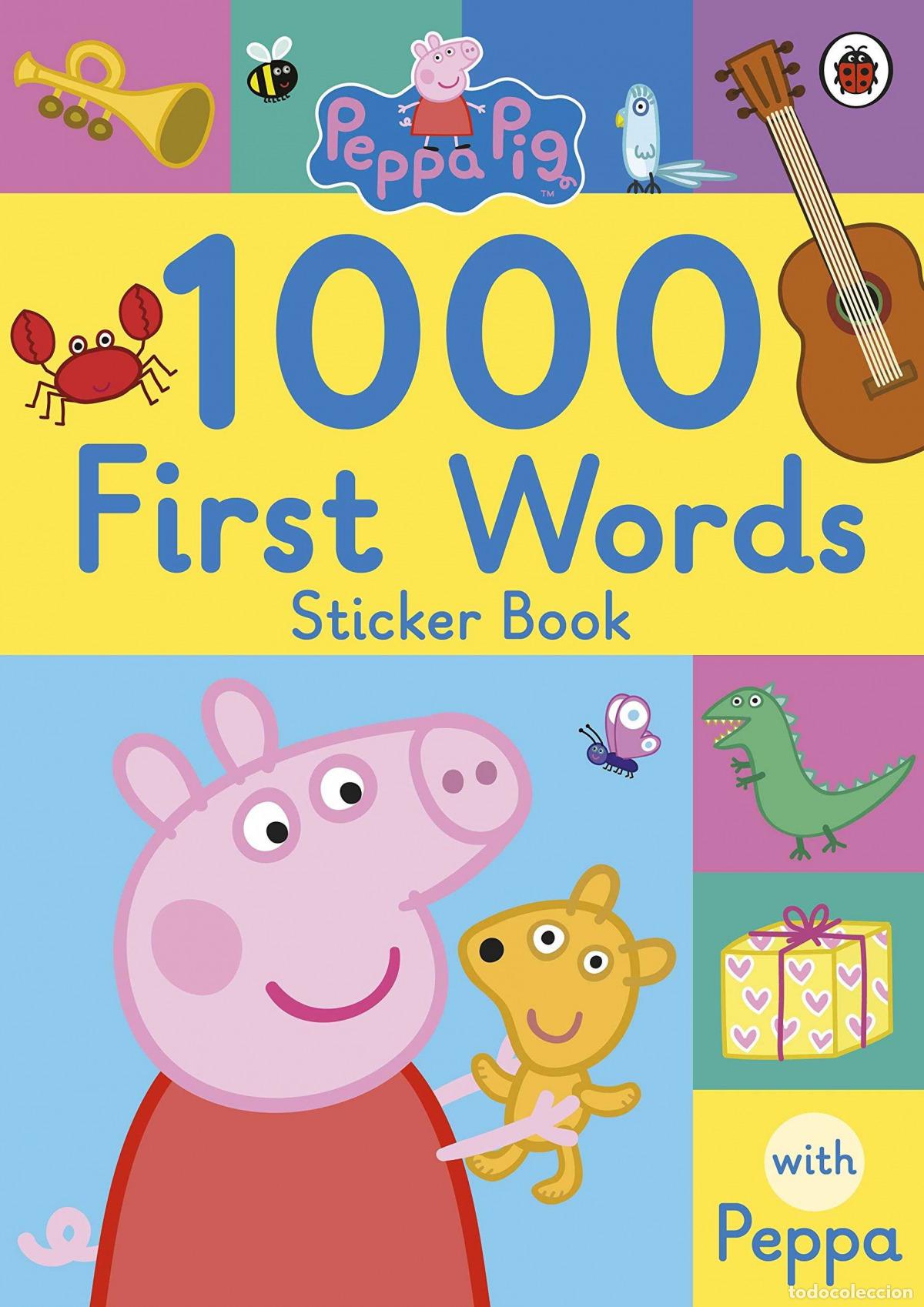 Libros: 1000 FIRST WORDS STICKER BOOK - Peppa Pig