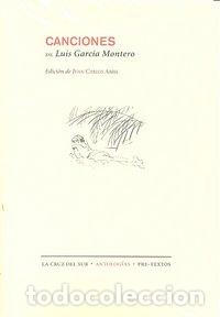 Libri: CANCIONES GARCIA MONTERO - GARCIA MONTERO, LUIS