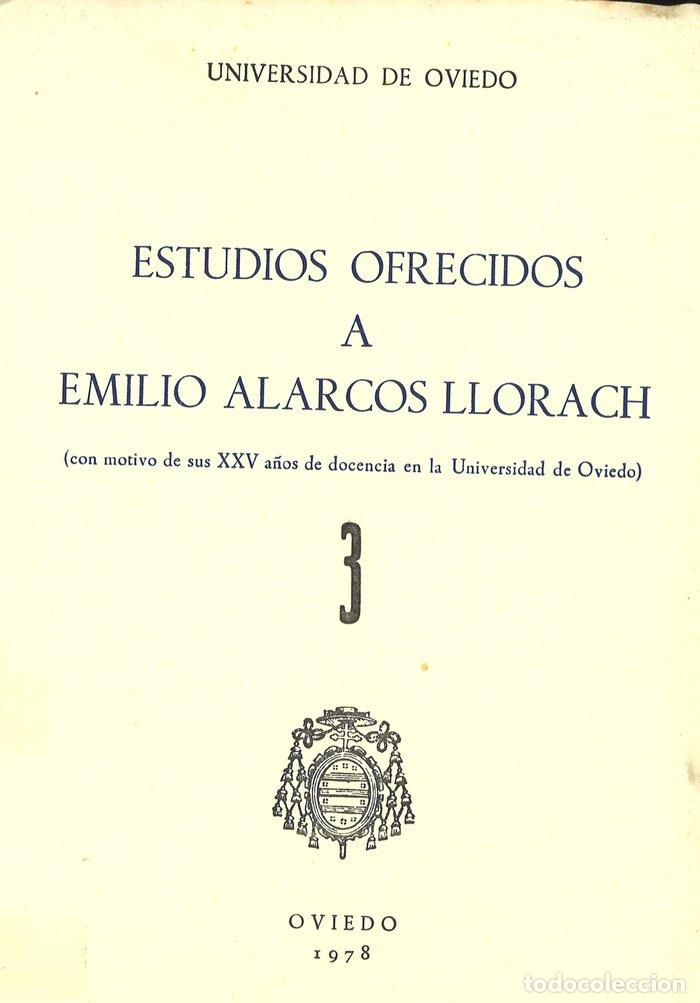 Livros: ESTUDIOS OFRECIDOS A EMILIO ALARCOS LLORACH TOMO III - GARCIA ARIAS, JOSE LUIS