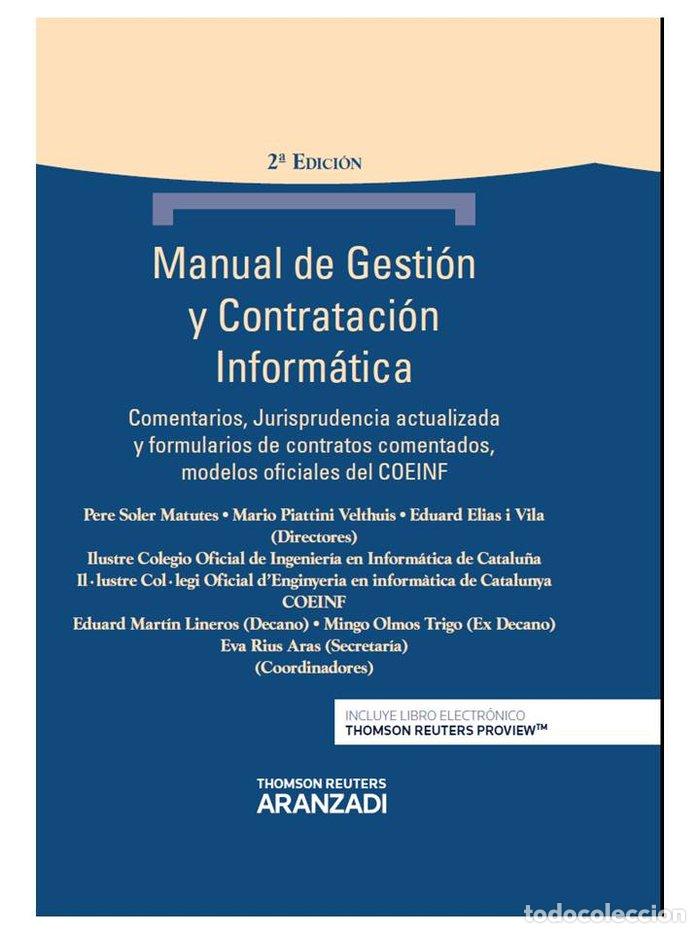 Libros: MANUAL DE GESTION Y CONTRATACION INFORMATICA - AA.VV
